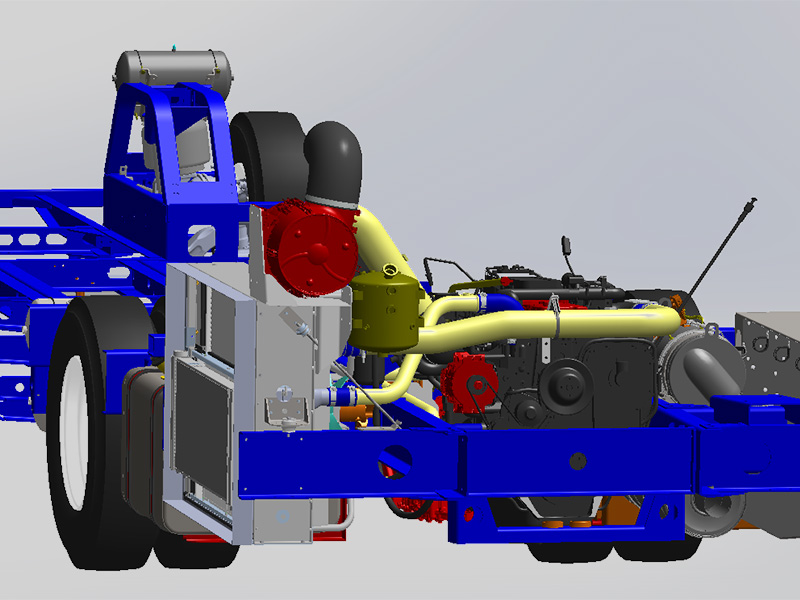 Lowfloor Bus Chassis Rear Design